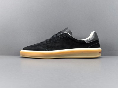 Loro Piana Tennis Walk черные замшевые кроссовки