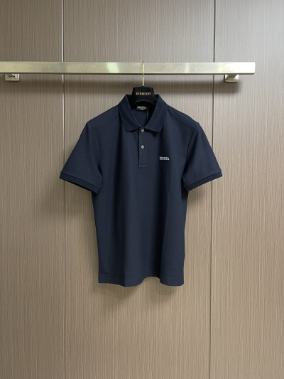 Мужская рубашка поло Zegna из хлопка