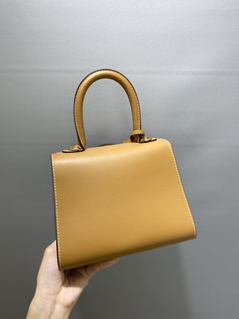 Женская кожаная сумка двухцветная Delvaux