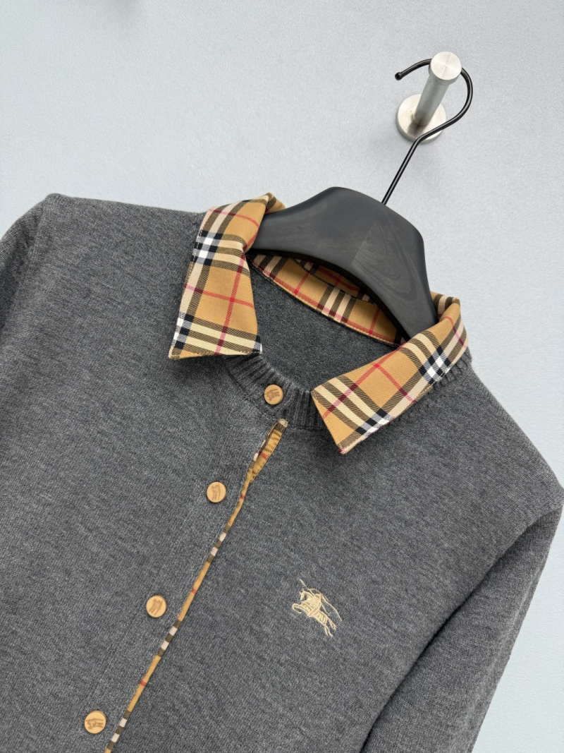 Кардиган Burberry с клетчатым воротником