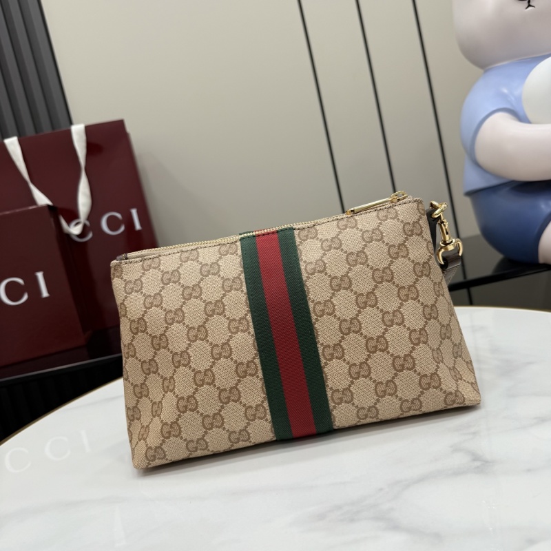 Косметичка Gucci с монограммой и ремешком