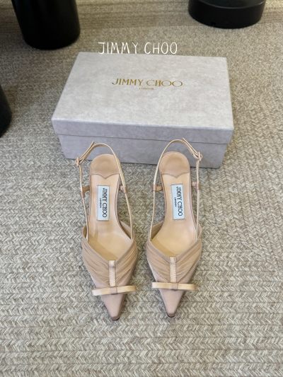 Женские туфли Jimmy Choo с бантом и ремешком на пятке