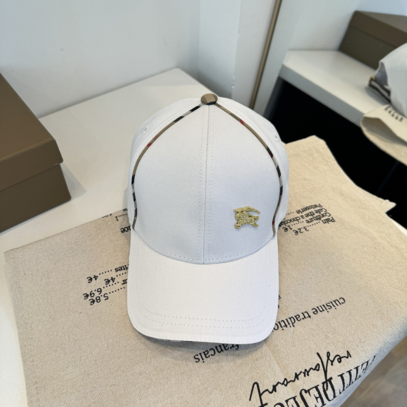 Белая бейсболка с логотипом Burberry