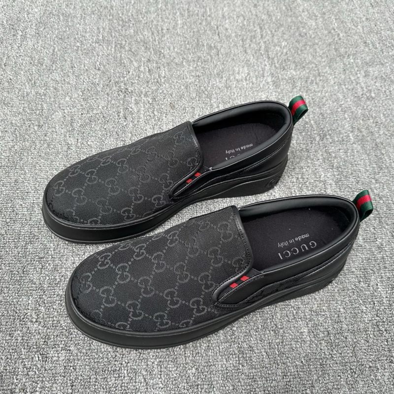 Черные мужские кроссовки Gucci