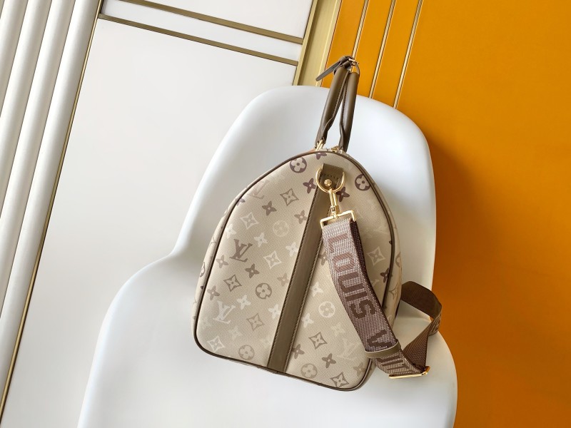 Дорожная сумка Louis Vuitton Keepall Bandoulière 50, песочный цвет