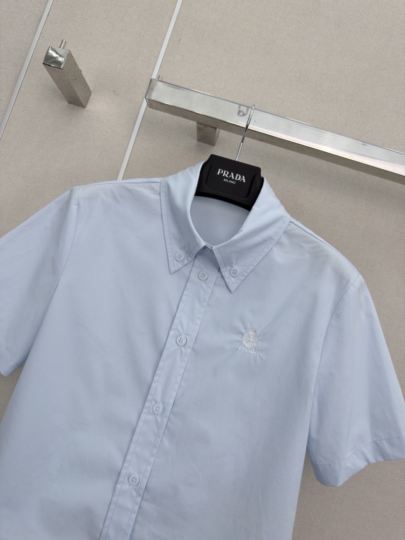 Женская рубашка Prada с коротким рукавом