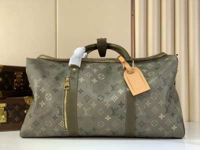 Дорожная сумка Louis Vuitton Keepall 50, Зеленый камуфляж