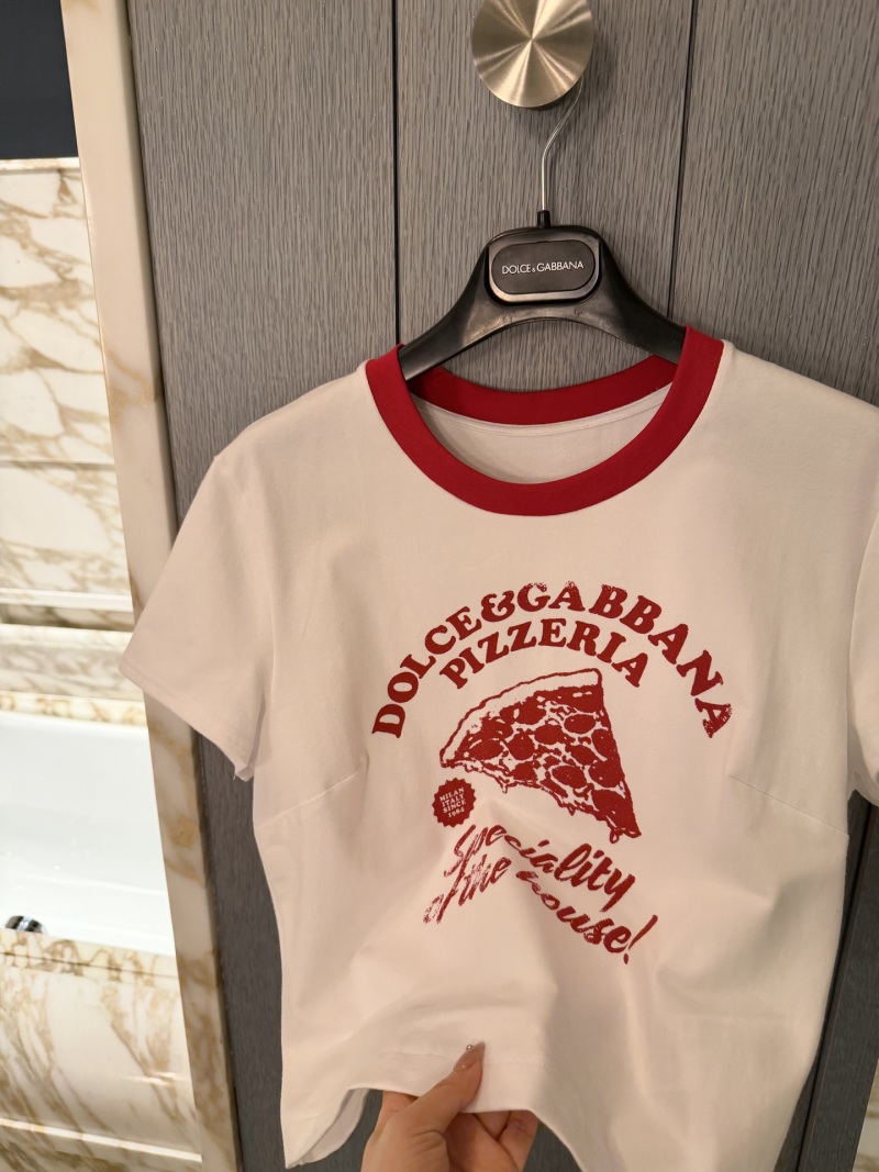 Футболка с принтом пиццы Dolce & Gabbana
