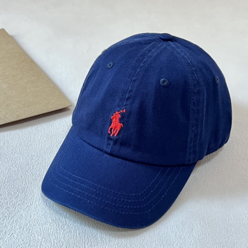 Кепка Ralph Lauren синяя с красным логотипом
