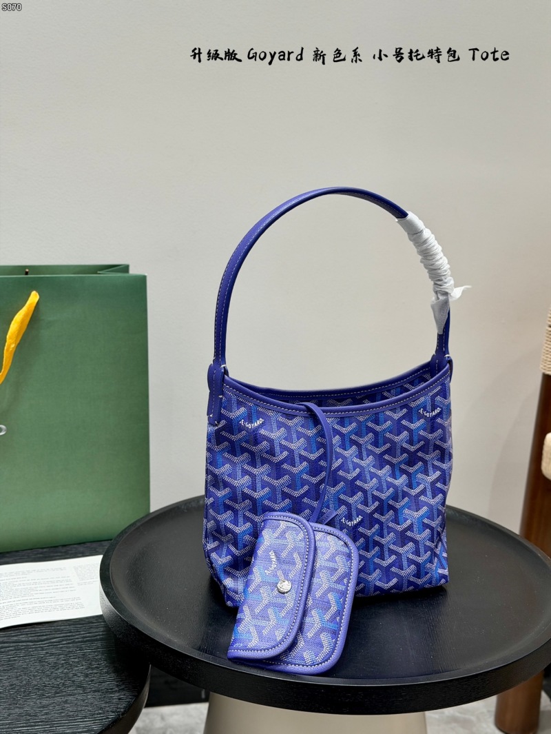 Синяя сумка мини-размера с геометрическим узором Goyard