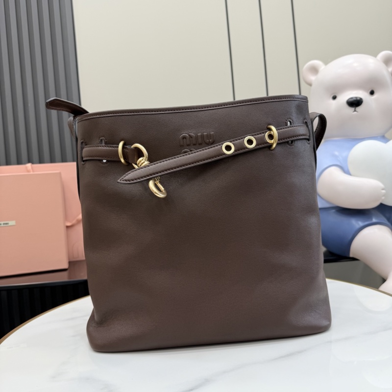 Сумка-мешок Miu Miu коричневая