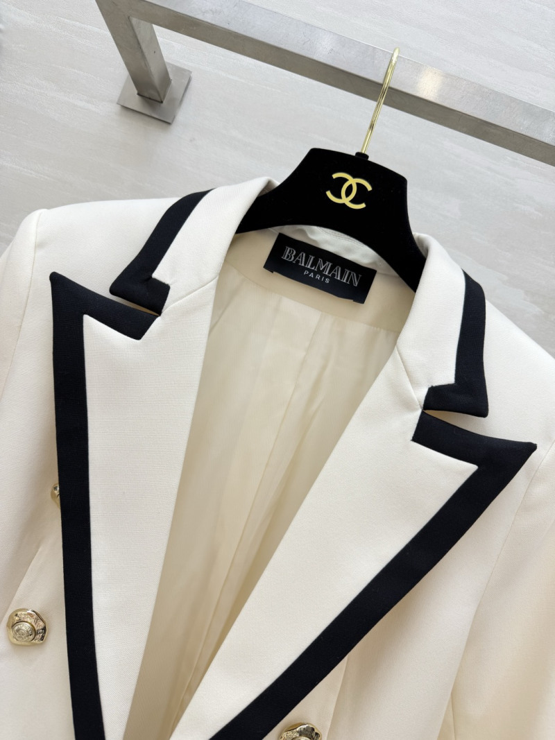 Женский пиджак Balmain с контрастной отделкой