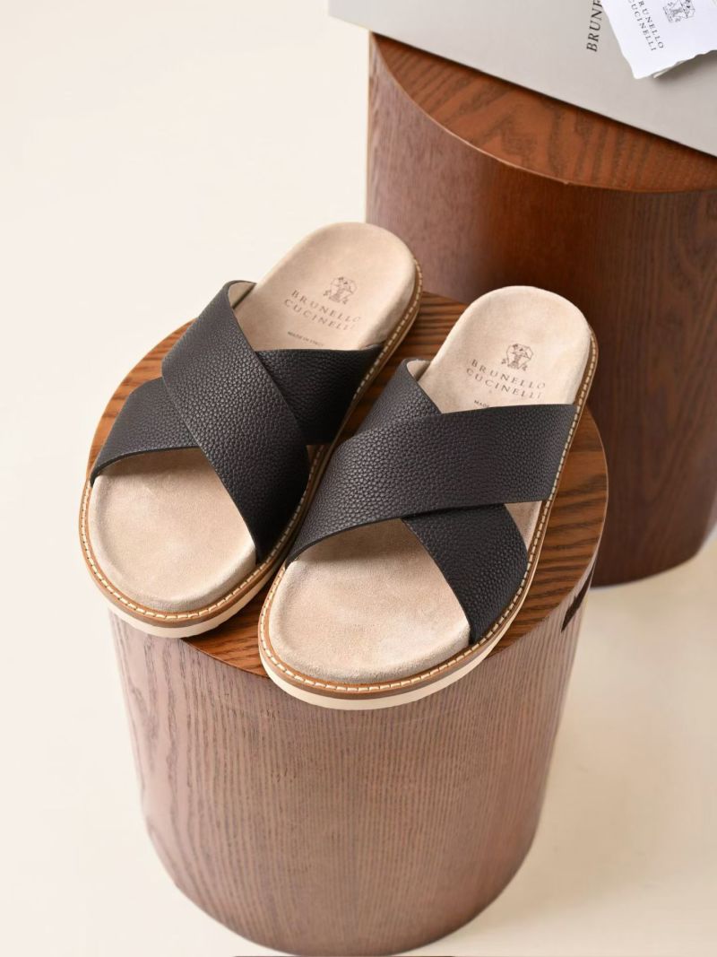 Мужские шлёпанцы Brunello Cucinelli
