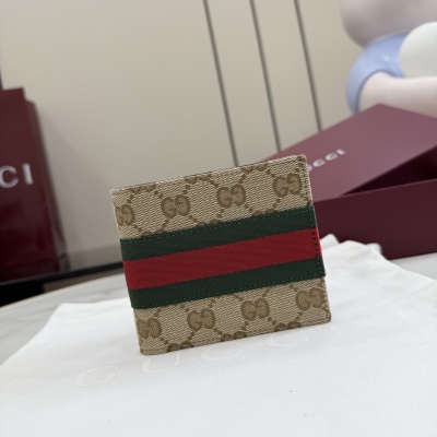 Портмоне Gucci с красно-зеленой полосой