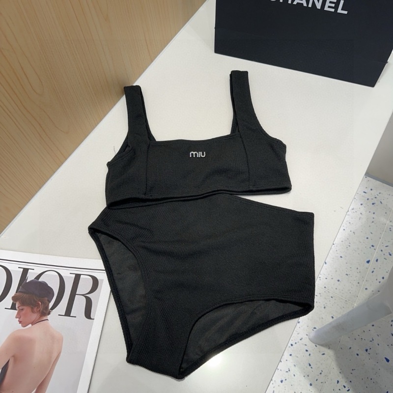 Комплект купальных вещей MiU черный Miu Miu