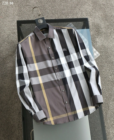 Мужская рубашка Burberry с длинными рукавами