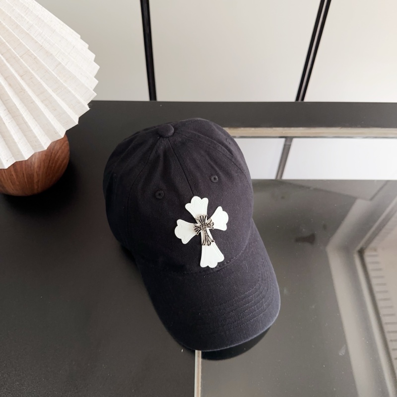 Бейсболка черная с крестом Chrome Hearts