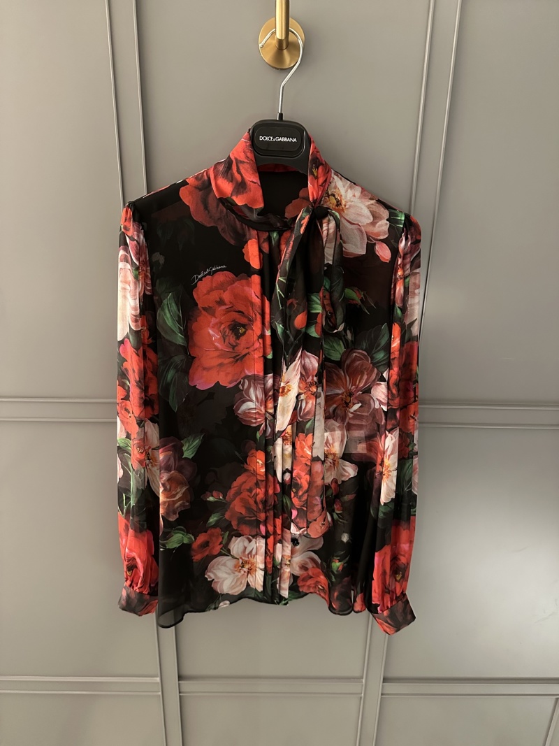 Рубашка с цветочным принтом Dolce & Gabbana