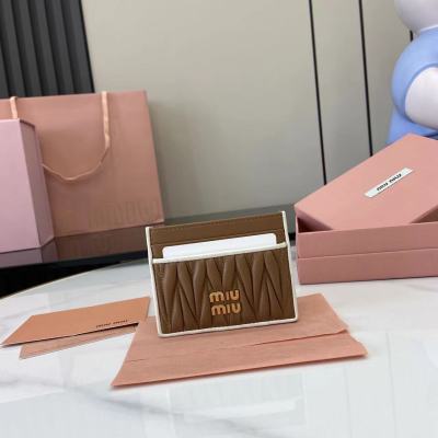 Картхолдер Miu Miu коричневый