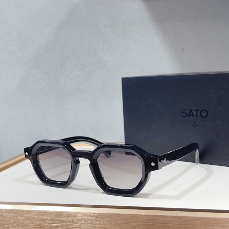 Солнцезащитные очки SATO с жёлтыми линзами Без бренда