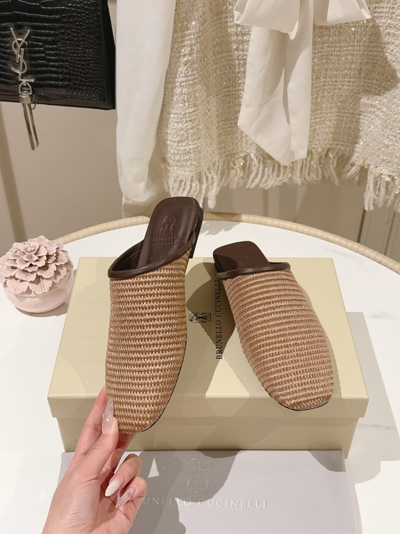 Женские плетеные сабо Brunello Cucinelli