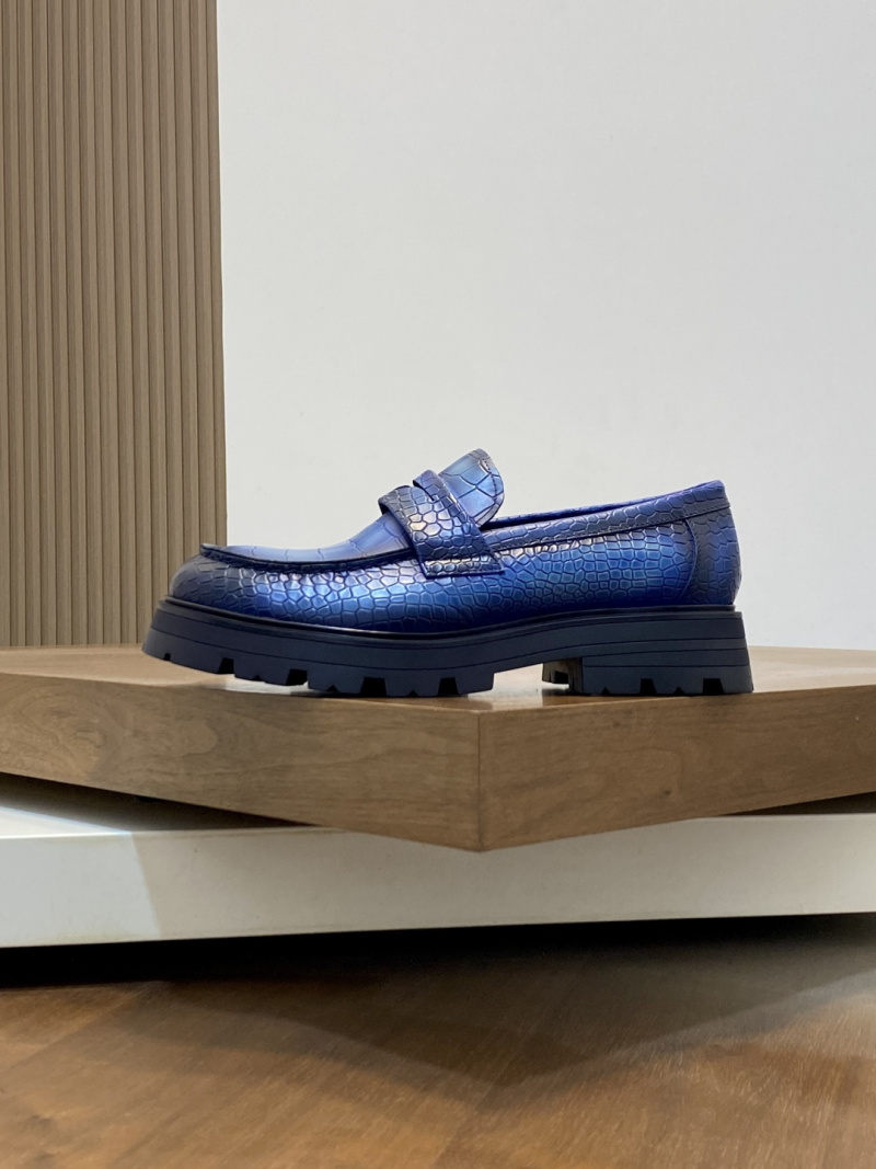 Мужские лоферы Maison Margiela с эффектом крокодила