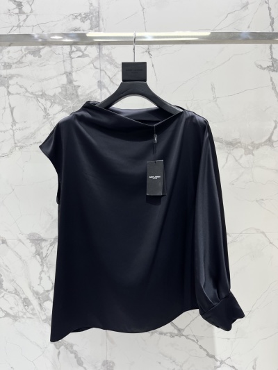 Блуза Saint Laurent асимметричная ацетатная
