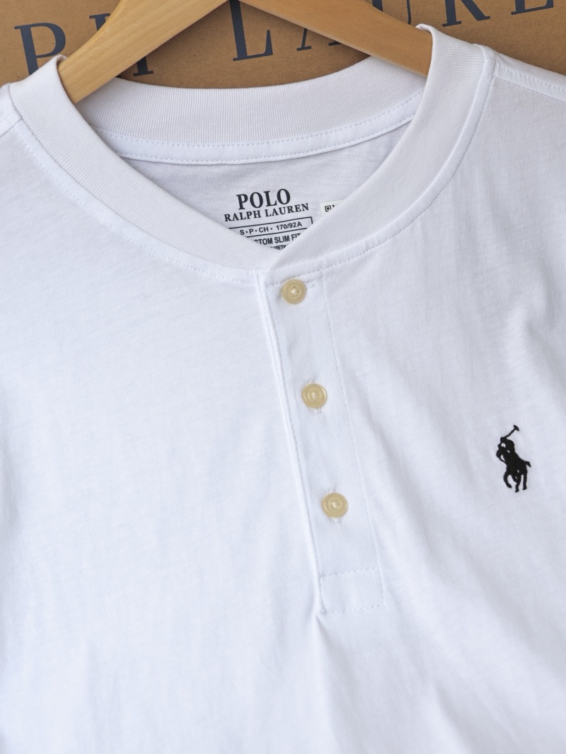 Футболка Polo Ralph Lauren белая с длинным рукавом