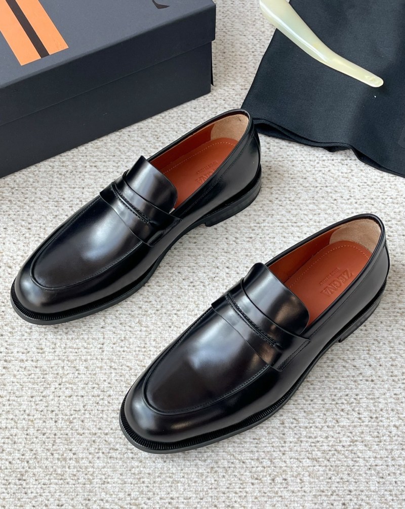 Мужские мокасины из натуральной кожи Zegna