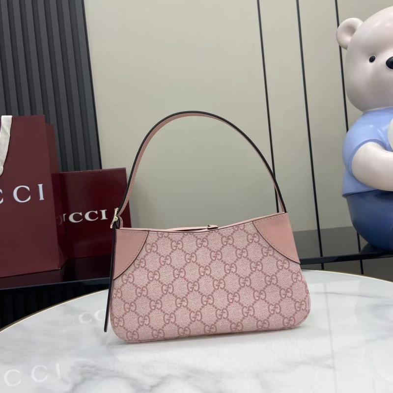 Сумка Gucci с монограммой розовая