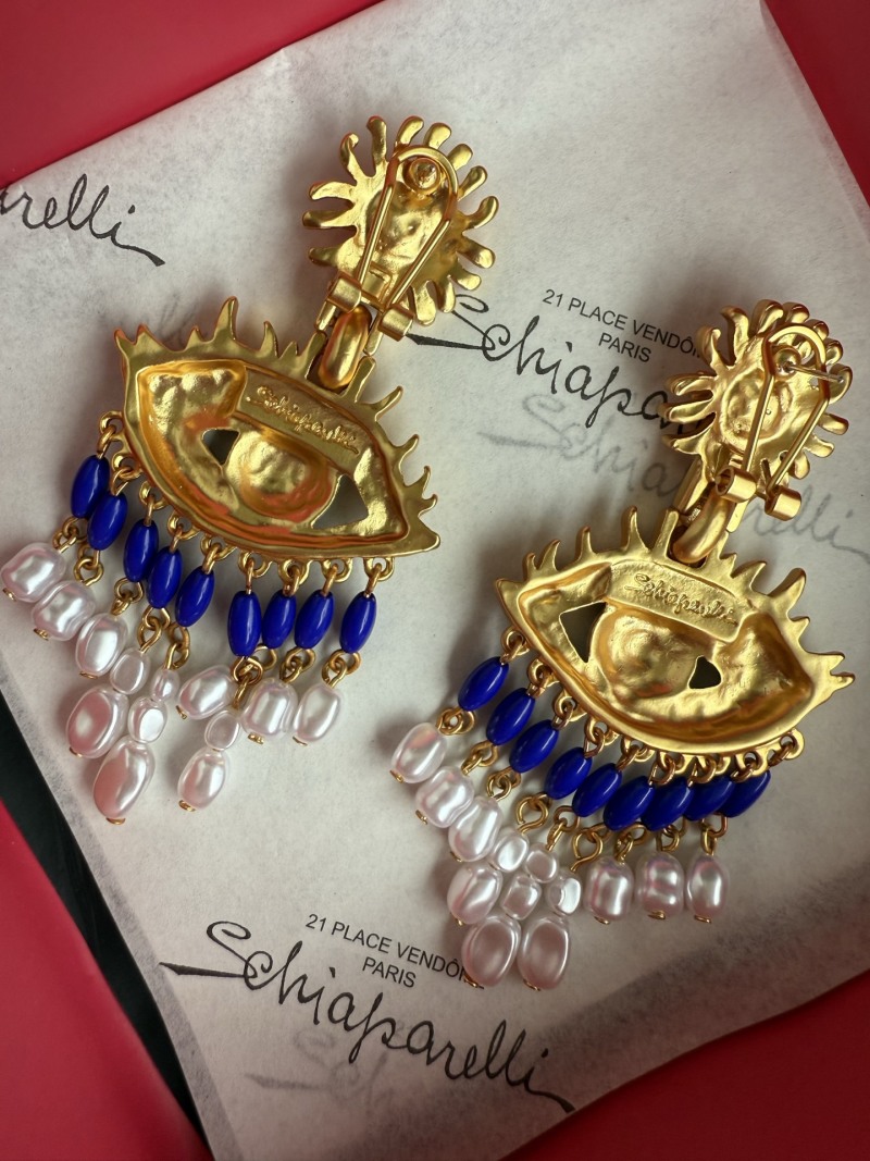 Серьги Schiaparelli с глазом и подвесками