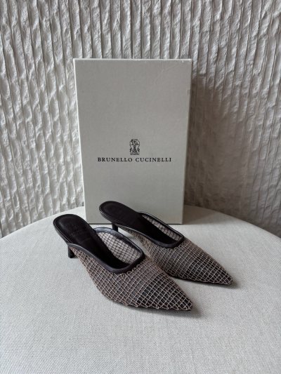 Мюли женские Brunello Cucinelli из сетки