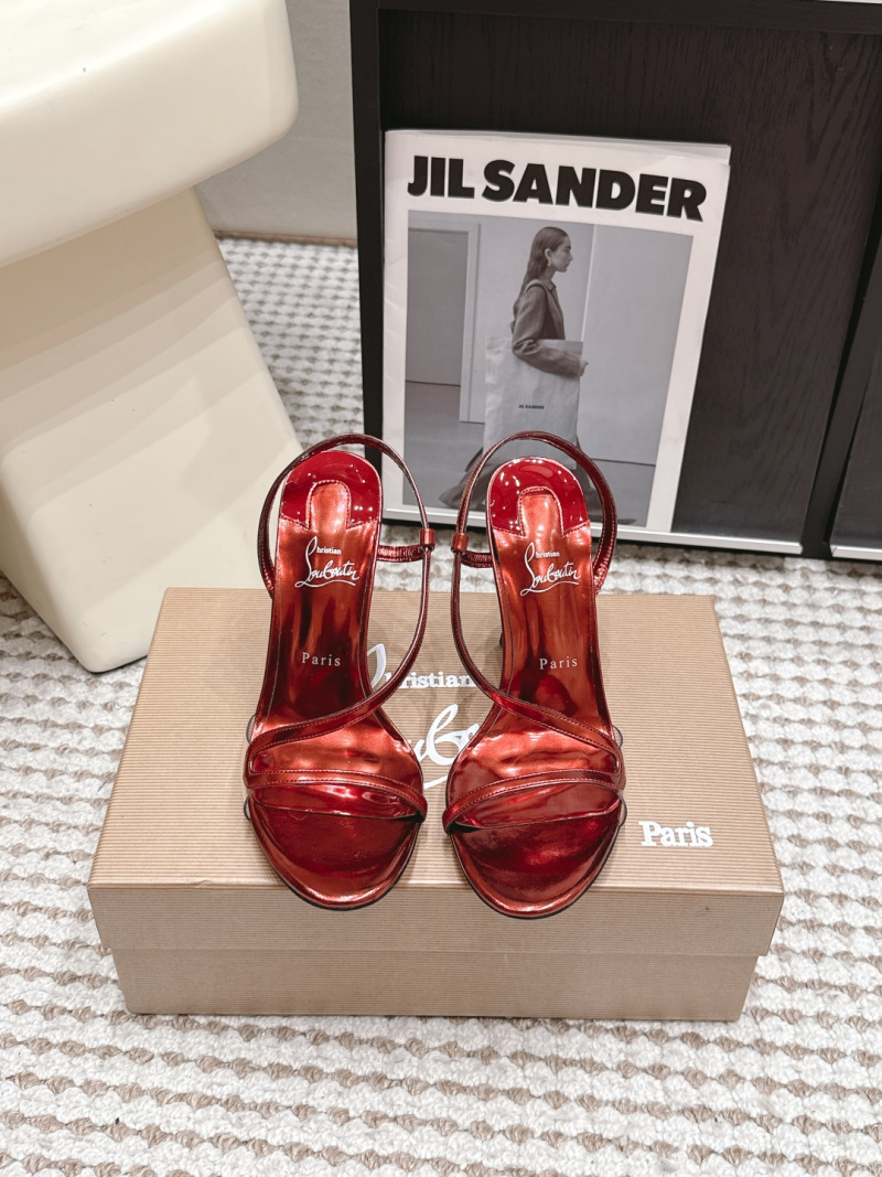 Женские туфли-сандалии на высоком каблуке Christian Louboutin