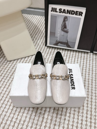 Женские лоферы JIL SANDER с цепочкой