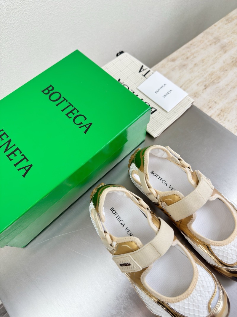 Кроссовки Bottega Veneta Orbit Золото-Бежевый