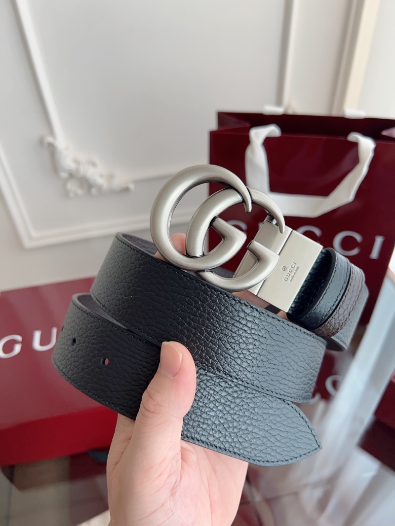 Ремень Gucci GG Marmont двусторонний с пряжкой