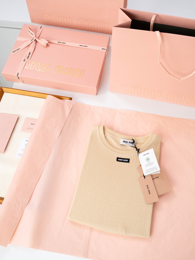 Мини-топ из хлопка Miu Miu