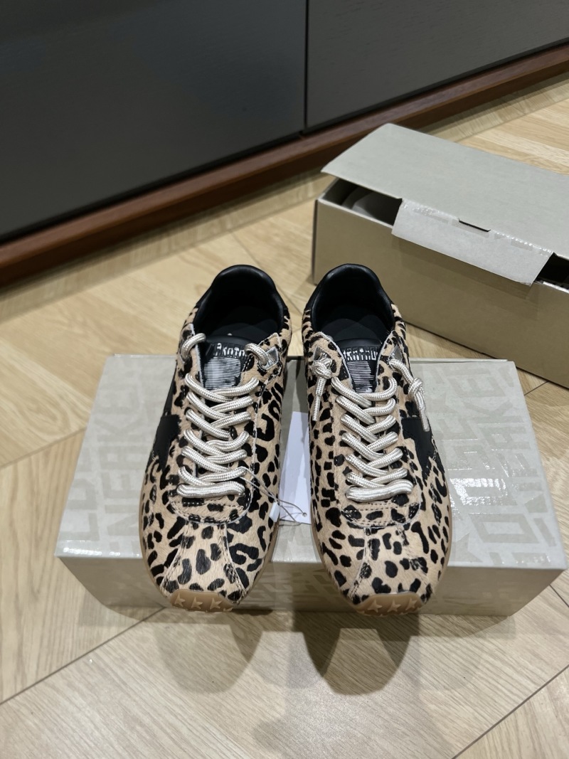 Женские кроссовки с принтом леопард Golden Goose