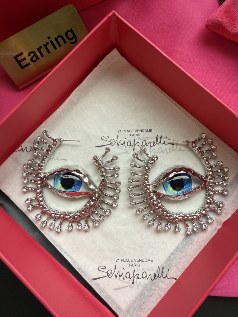 Серьги в форме глаз Schiaparelli