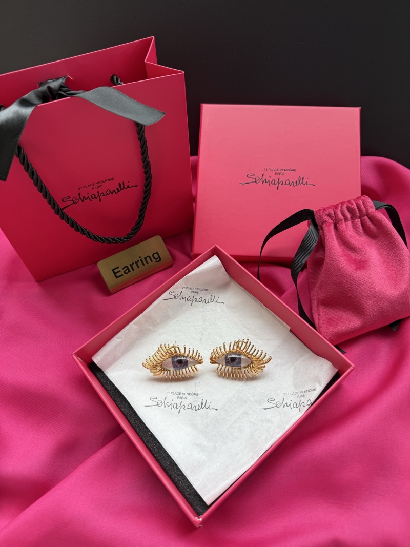 Серьги в виде глаз Schiaparelli