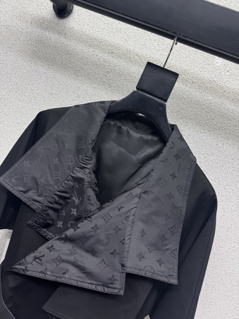 Черный плащ-тренч с поясом Loro Piana