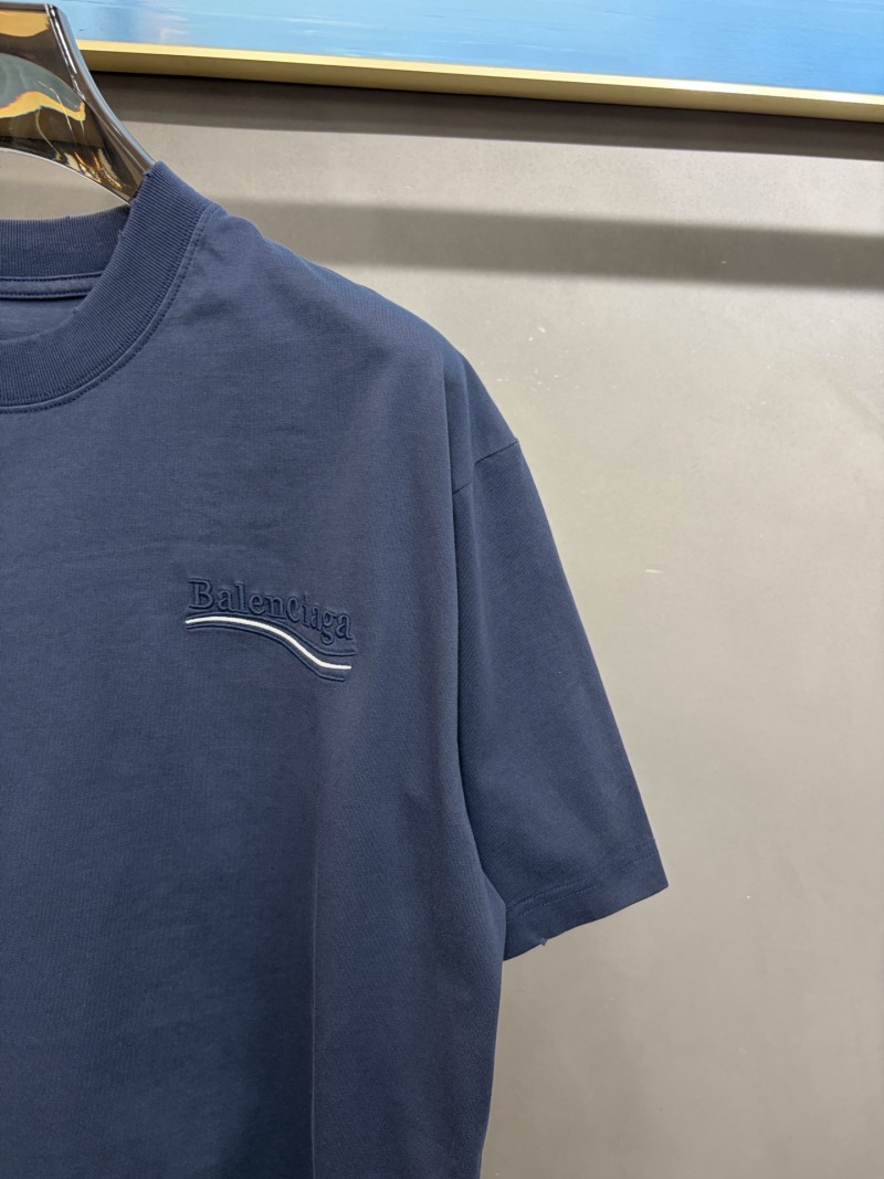 Мужская футболка с короткими рукавами и вышивкой Balenciaga