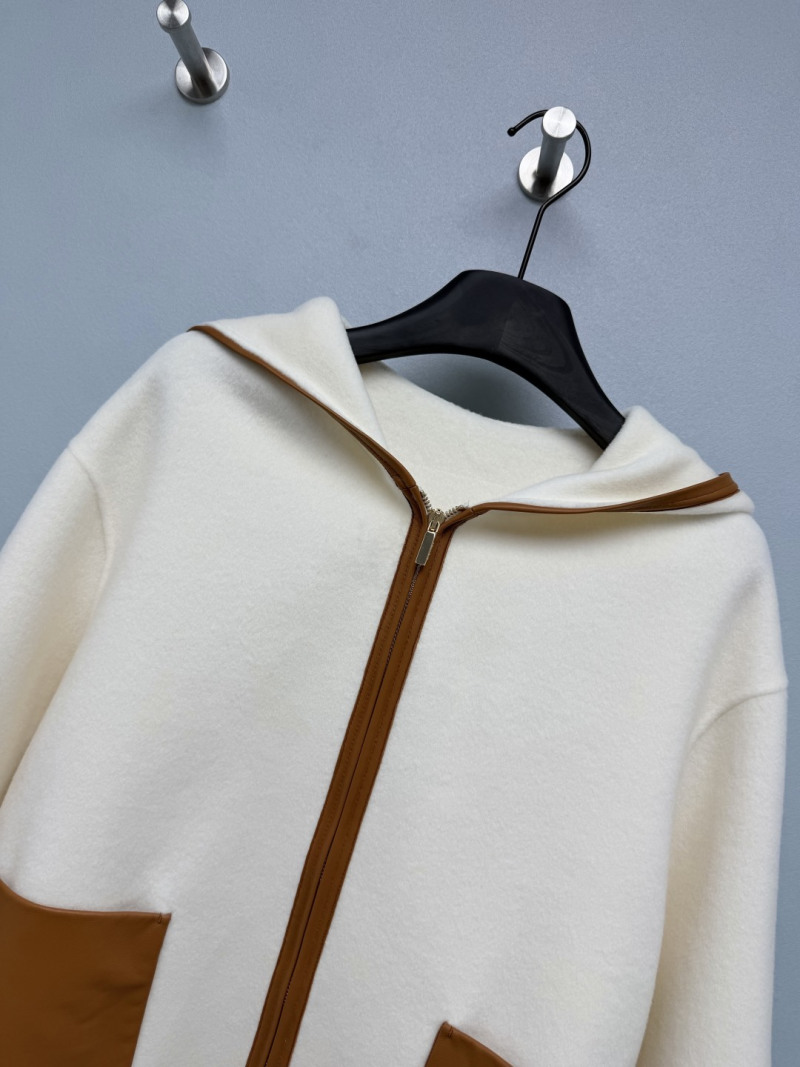 Куртка Max Mara с коричневыми вставками