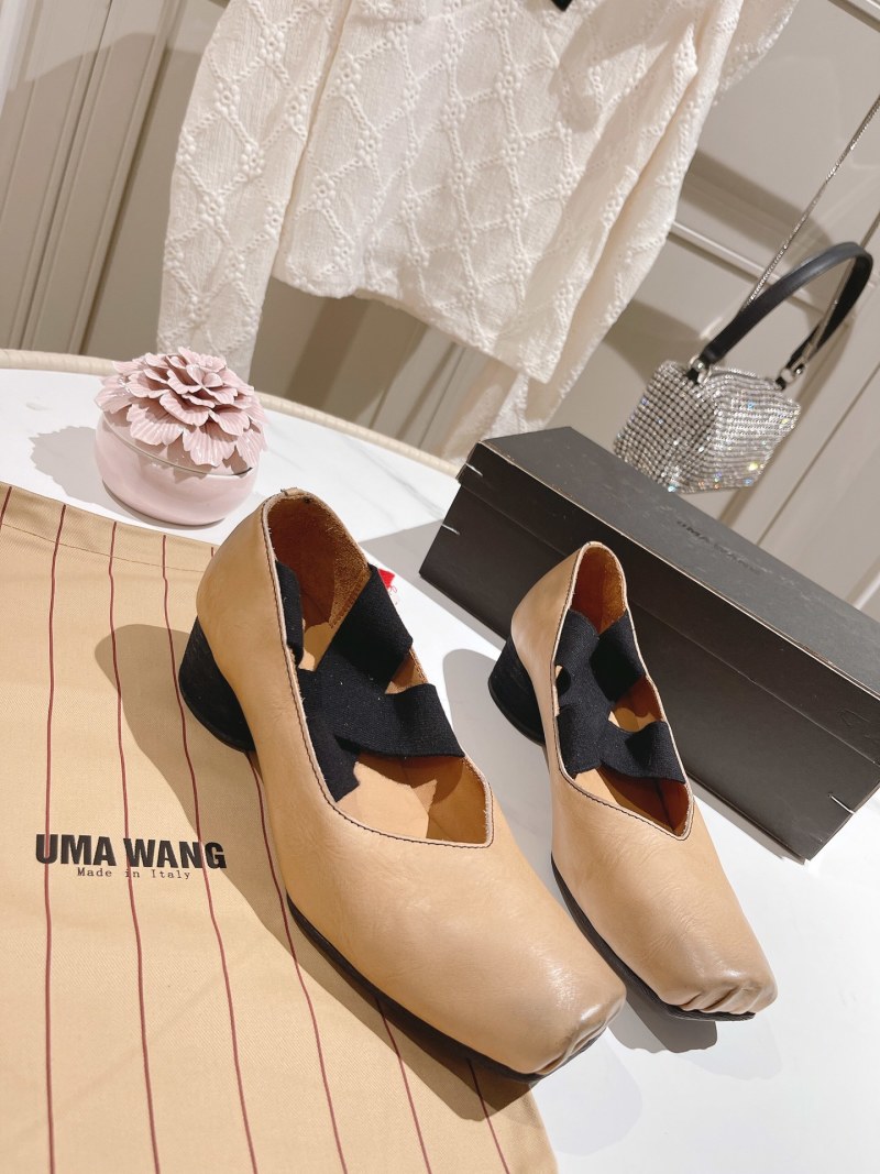 Балетки Uma Wang с эластичными лентами