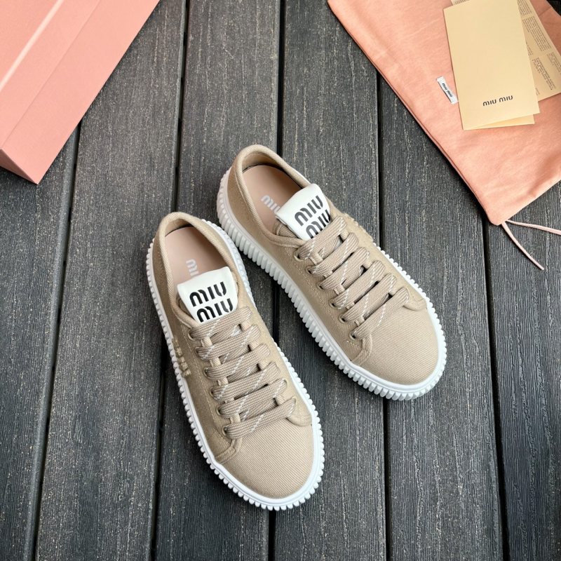 Платформенные кеды Miu Miu