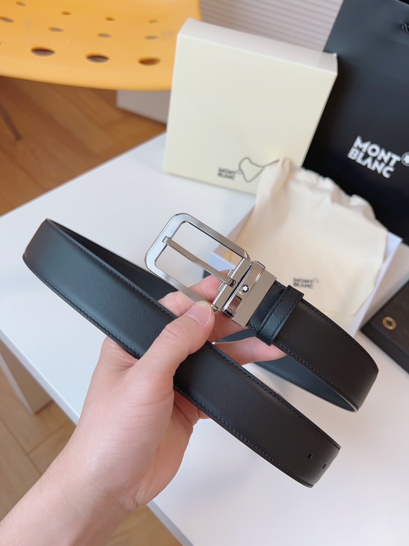 Двусторонний кожаный ремень Montblanc