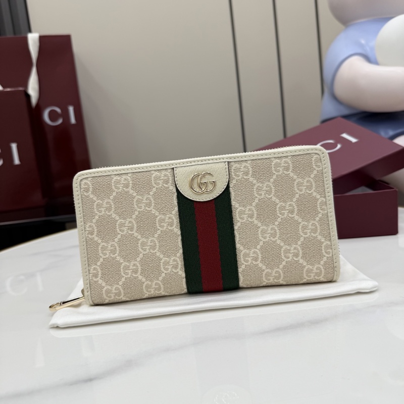 Портмоне Gucci с монограммой и молнией