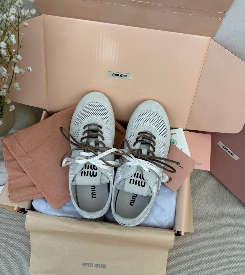 Сетчатые кроссовки Miu Miu