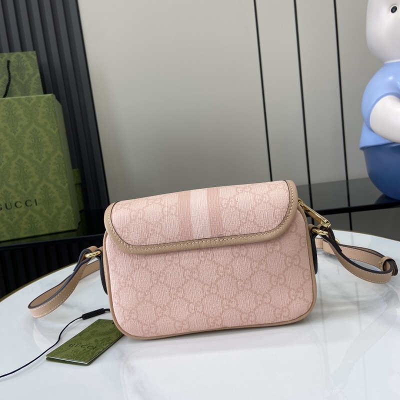 Сумка Gucci розовая с логотипом GG