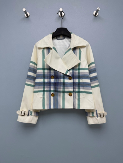 Куртка Burberry с принтом в клетку